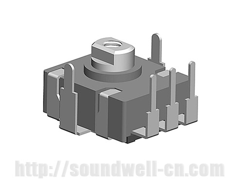 RA13 metal shaft rotary potentiometer